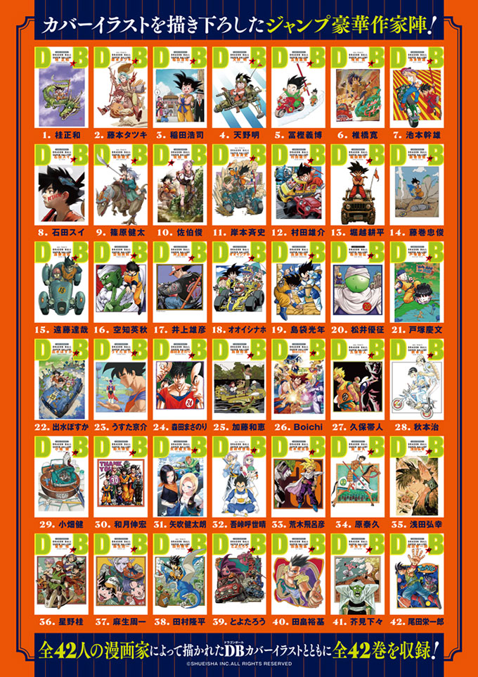 ドラゴンボール全42巻セット 表紙一覧